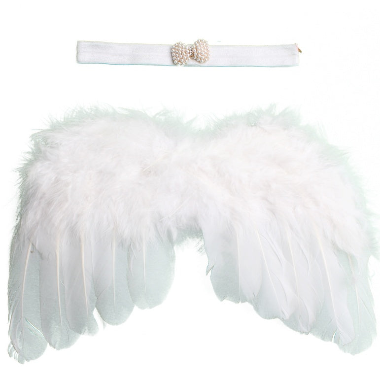 Children's Headband With Angel Feather Wings