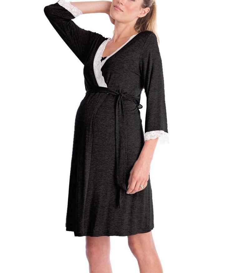 Pregnant Women Nightdress Maternity Sleepwear - Nioor