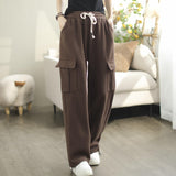 Simple All-match Solid Color Loose Casual Working Pants - Nioor