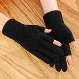 Thickened Fleece Winter Riding Gloves - Nioor