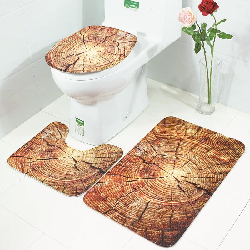 The bathroom toilet mat three-piece suit - Nioor