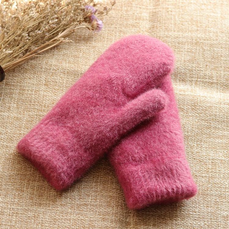 Korean-style Knitted Thermal Gloves - Nioor