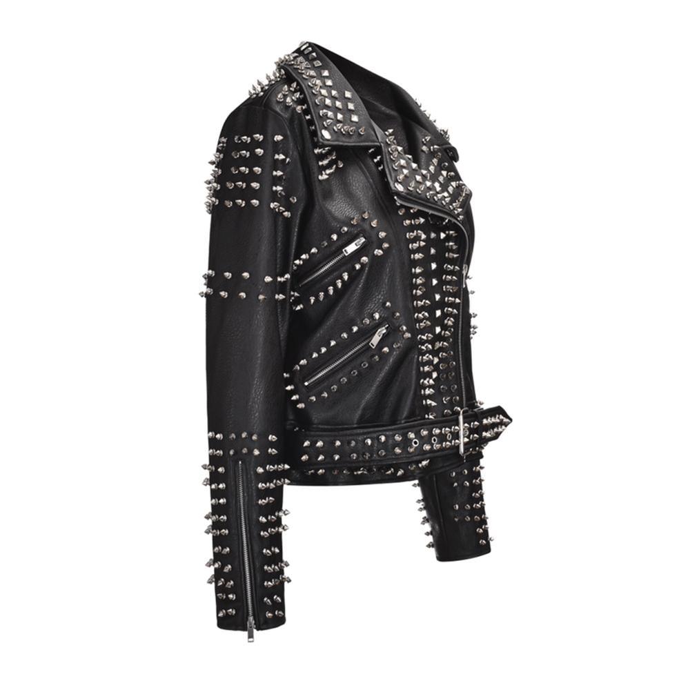 Rock Heavy Studs Stylish Punk Jacket - Nioor