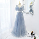 Evening Dress Female Elegant Temperament Host V-neck Super Fairy Thin Long Style - Nioor