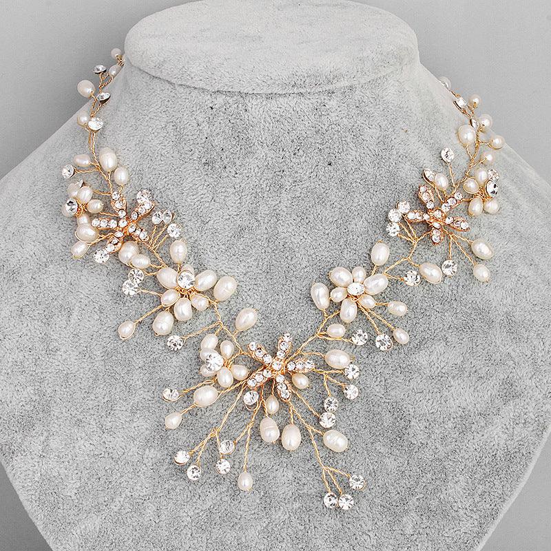 Pearl necklace and earring set - Nioor