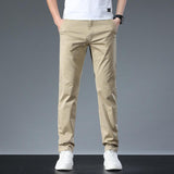 Pants High-end Casual Pants Men's Cotton Grey - Nioor