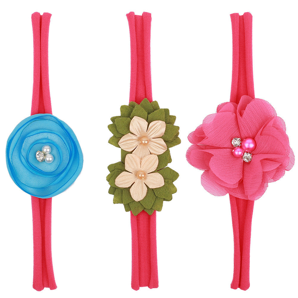 Baby stretch flower headband