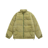 Winter Coral Fleece Drawstring Cotton-padded Coat - Nioor