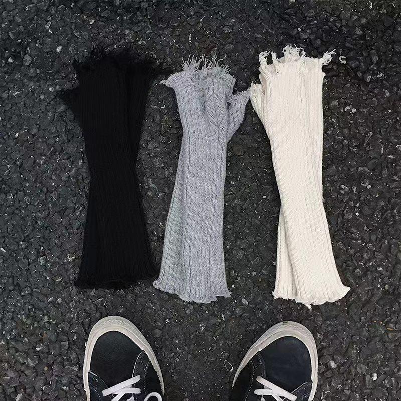 Autumn And Winter Knitting Gloves Hot Girl Trendy Yamamoto Dark Destruction Personality Sweet Cool Oversleeve - Nioor