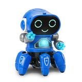 Electric Rock Robot, Music, Light, Automatic Walking, Swinging And Dancing Robot, Children's Toys - Nioor