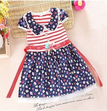 Baby Dress Girl Summer Short Sleeved Princess Skirt