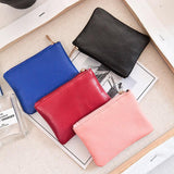 new small sheepskin leather purse wallet bank card set mini small coin pouch to fight a lot of supply - Nioor