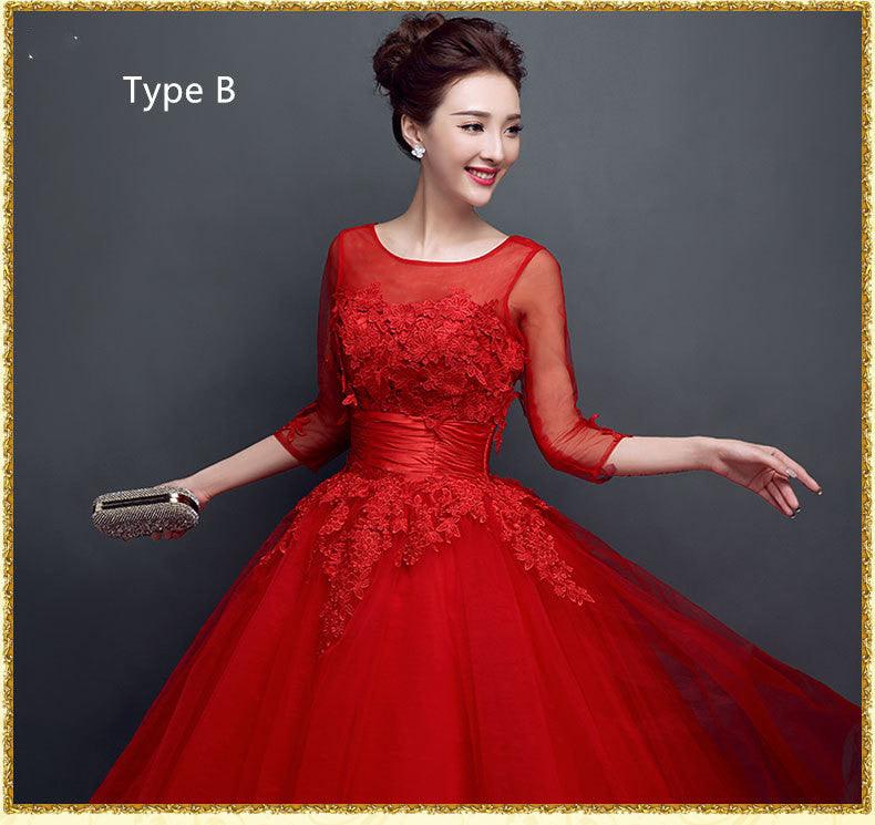 Lace upscale wedding evening dress - Nioor