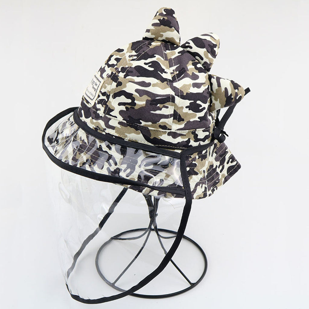 Camouflage dinosaur shape protective cap