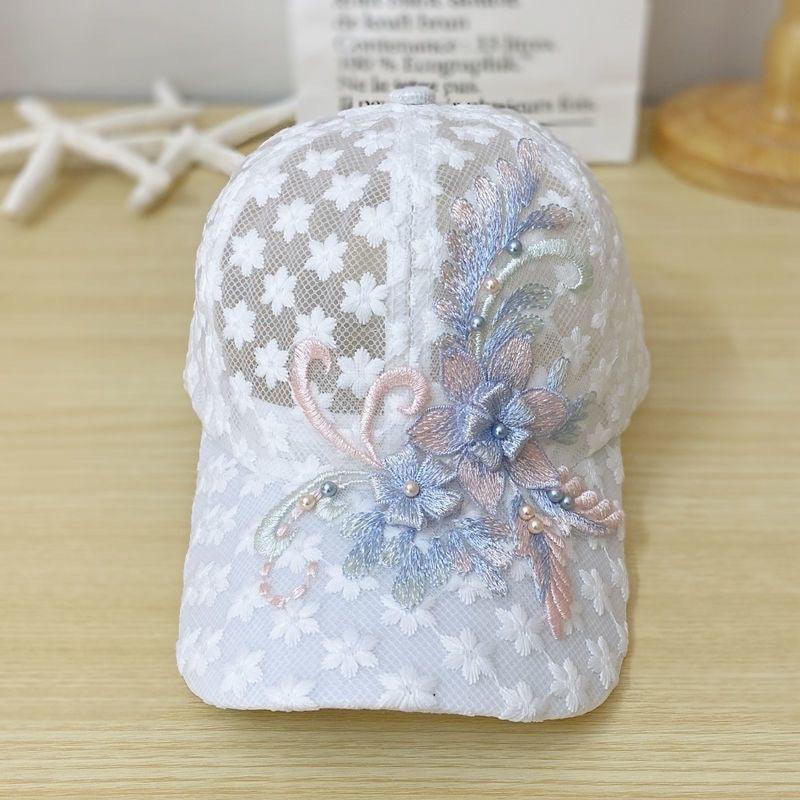 Outdoor Mesh Breathable Thin Lace Peaked Cap For Women - Nioor