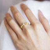 Women's Gold-plated Antique Hollow Ring - Nioor