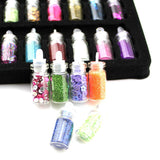 48 In One Nail Jewelry Set Nail Sequins Powder DIY Handmade Toy Material 11x22mm - Nioor