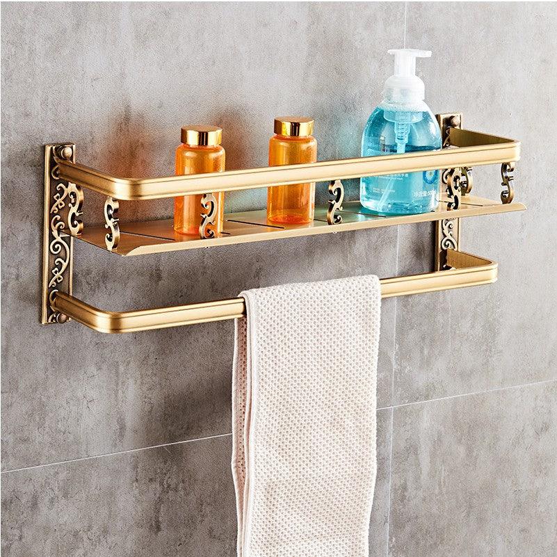 European style bathroom shelf double bathroom - Nioor