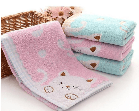 Cute Kitty Cotton Hand Towel - Nioor