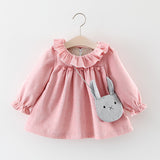 Foreign Trade Children's Wear Spring And Autumn New Version Of Girls' Cotton Long Sleeved Dress, Baby Princess Skirt Taobao Consignment