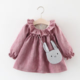 Foreign Trade Children's Wear Spring And Autumn New Version Of Girls' Cotton Long Sleeved Dress, Baby Princess Skirt Taobao Consignment