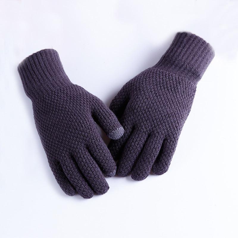 Men's Outdoor Warm Split Finger Touch Screen Gloves - Nioor