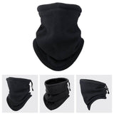 Winter Windproof Scarves Fleece Tube Scarf Mask Soft Half Face Cover SKi Snowboard Neck Warmer Gaiter Fashion Women Men Winter Fleece Face Mask Scarf Balaclava Neck Warmer - Nioor