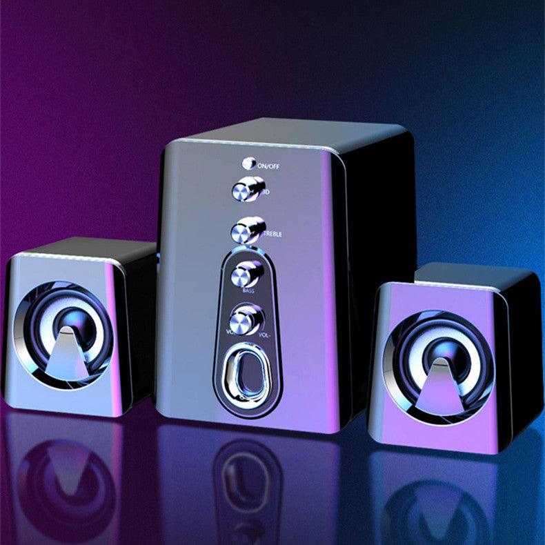 Mini USB 2.1 Speaker Wired Combination High Audio Heavy Bass Music Subwoofer Mobile Phone - Nioor