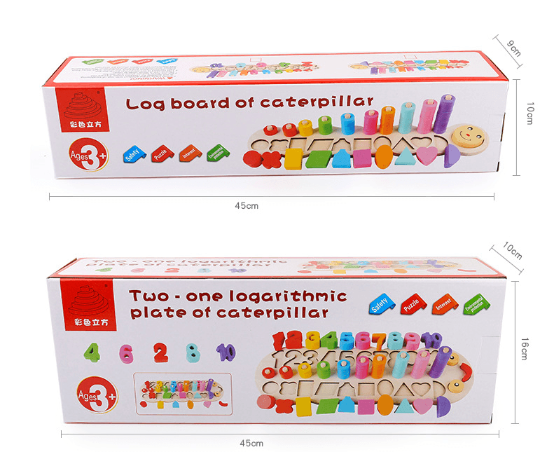 Early Childhood Education Wooden Logarithmic Board - Nioor