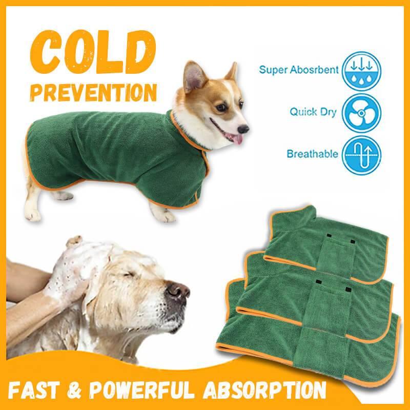 Absorbent Pet Bathrobe With Waist-wrapped Microfiber - Nioor