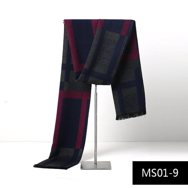 Men's Autumn And Winter Cashmere Warm Scarf - Nioor