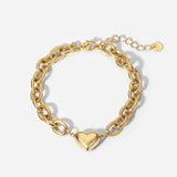 O-shaped Chain Love Titanium Steel Bracelet