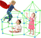 Children's Diy Bead Tent Fort Building Kit Toy Tent Building Blocks Tent Fight Tent - Nioor