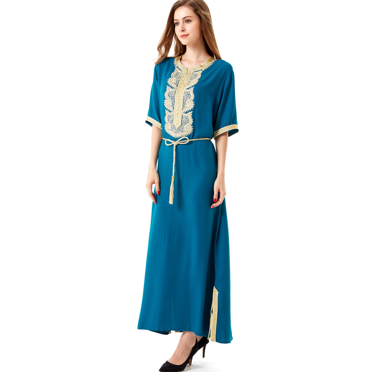 Muslim Women Middle East Arab Robe Long Skirt Dress