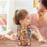 Robotime ROKR Marble Chocolate Factory 3D Wooden Puzzle Games Assembly Model Building Toys For Children Kids Birthday Gift - Nioor