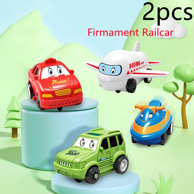 Children Puzzle Electric Railroad Speeder DIY Assembly Electric Car Automatic Rail City Scene Construction Education Toy Gift - Nioor