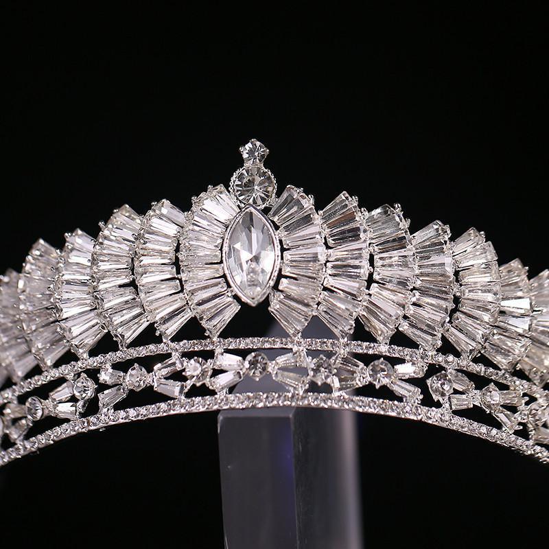 New Japanese And Korean Wedding Rhinestone Alloy Knot Wedding Crown - Nioor