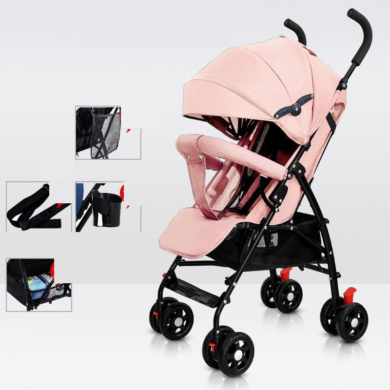 Sit And Lie Down Baby Portable Folding Simple Trolley - Nioor