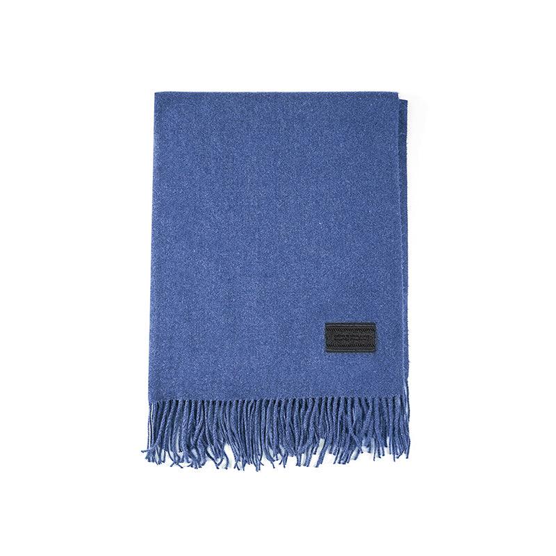 Solid Color Fringed Long Scarf Multi Color Skin Friendly Warmth - Nioor