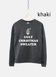 Women's Ugly Christmas Sweater Sweatshirt Bah Humbug Funny - Nioor