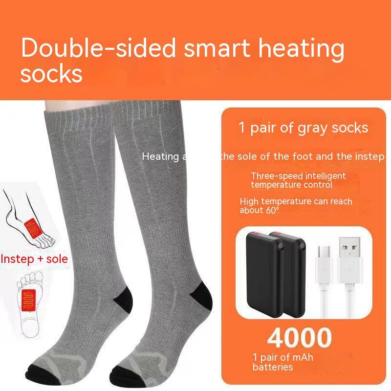 Men's And Women's USB Thermostat Electric Heating Thermal Socks - Nioor