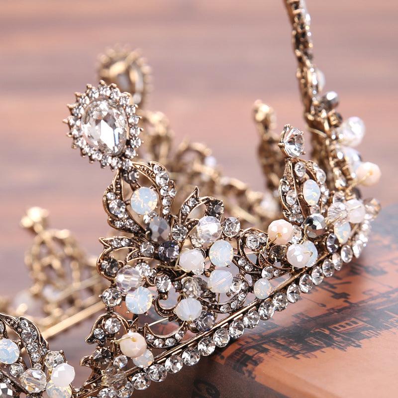 Wedding Accessories Rhinestone Alloy Retro Headband Wedding Jewelry Crown - Nioor