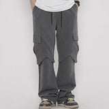 Street Embroidered Flared Loose Men's Casual Pants