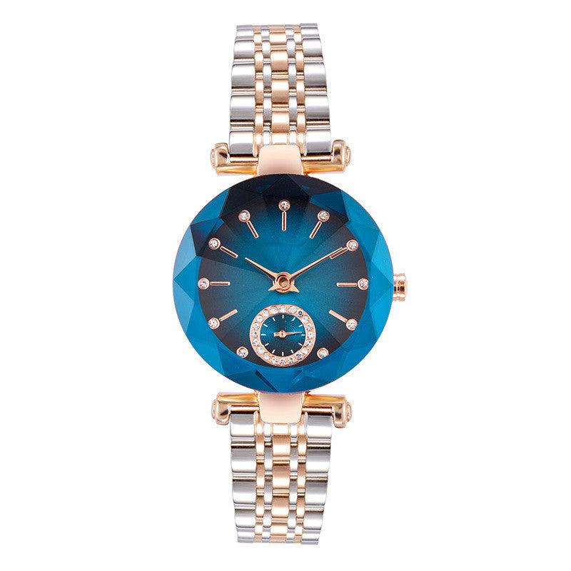 Women's Fashion Cut Two Hands Waterproof Quartz Watch - Nioor