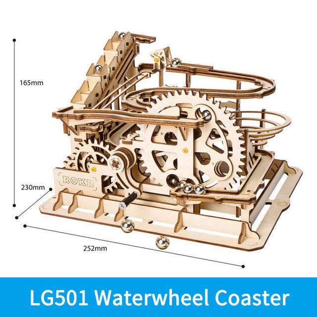 3D DIY Wooden Puzzle Roller Coaster Children's Toys - Nioor