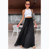 Elastic Waist Fashion Casual Wide-leg Pants For Women - Nioor