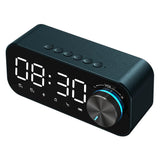 Bluetooth Alarm Clock Speaker Digital Display Alarm Clock LED Wireless Subwoofer Music Player Table Clock Home Decor - Nioor