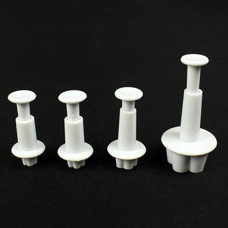 4pcs Plum Flower Plunger Cutter Sugarcraft Fondant Cake Decorating DIY Tool - Nioor