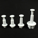 4pcs Plum Flower Plunger Cutter Sugarcraft Fondant Cake Decorating DIY Tool - Nioor