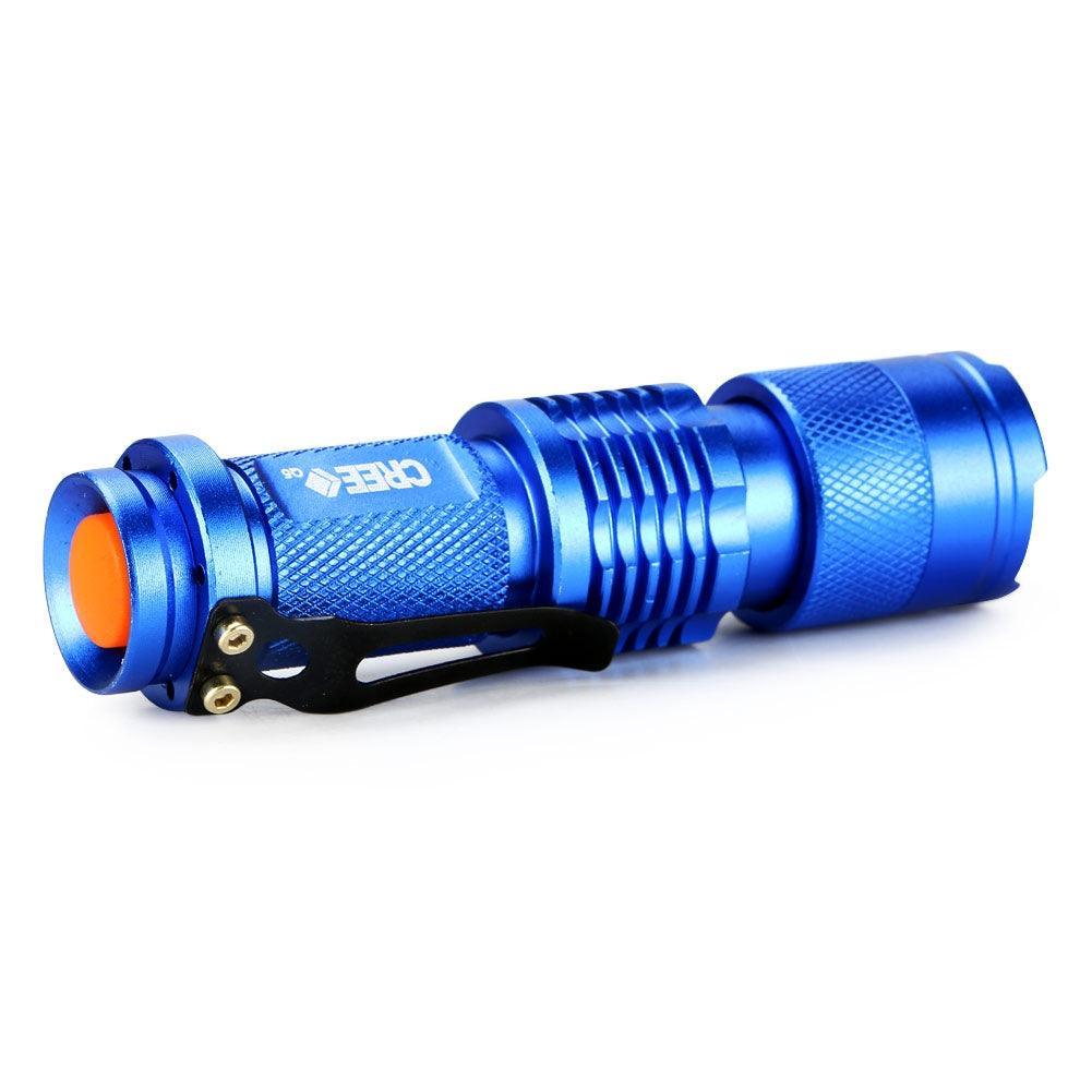 5 Colors Mini LED Flashlight Q5 2000lm Waterproof LED Laterna 1 Modes Zoomable PortableTorch Penlight AA 14500 - Nioor